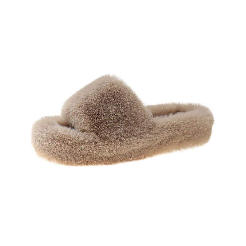 Faux Fur Slides